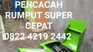 Mesin Chopper pencacah rumput gajah,jerami,tebon super cepat Kapasitas 400kg/jam