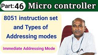 8051 Instruction Set Addressing Modes in tamil