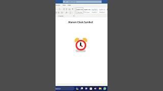 Alarms Clock ⏰ Symbol in MS Word || MS Word Me Alaram Ka Symbol Kaise Banaye