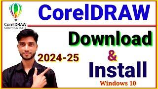 coreldraw download 2024 || How to download and install coreldraw in windows 10 .