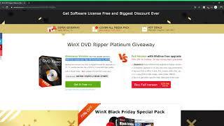 TOTALE FREE WinX DVD Ripper Platinum Black Friday Giveaway   Serial Code, License Key    2019 11 19