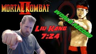 WORLD RECORD AGAIN! Mortal Kombat II Speedrun with Liu Kang in 7:24