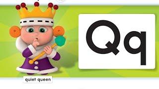 Oxford Phonics World student book level 1 - the alphabet - disc 2 - unit 6 - Letter Q - queen quilt