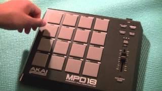 Akai MPD18 Compact Pad Controller First Look: