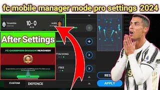 Fc mobile manager mode tactics l fc mobile manager mode