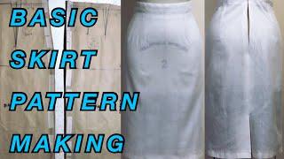 BASIC SKIRT PATTERN MAKING | PATTERN MAKING BASICS | LA MODÉLISTE