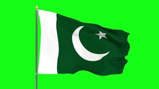 Pakistan Flag 1 | Green screen 4K HD  | Animated YouTube | No Copyright | Royalty-Free
