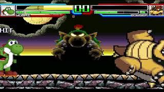 NICK54222 MUGEN: Yoshi (me) VS Bowser