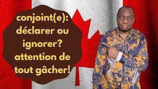 immigration canada: attention de tout gâcher! déclarer ou ignorer conjoint(e) de fait/époux(se)?