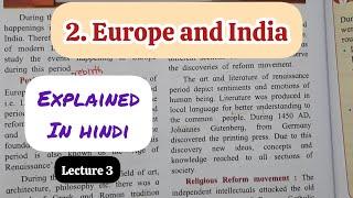 8th Std - History - Chapter 2 Europe and India explained in hindi - Lecture 3 - Maharashtra board