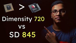 DIMENSITY 720 5G vs SNAPDRAGON 845 | PUBG Test | Antutu Benchmark, Geekbench, Which one is better?