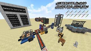 METEORITE SWORD Progression Guide - HBM NTM || How to get all Meteorite swords in HBMs Mod