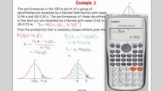 Edexcel S1 Tutorial 23 Problems with the Normal