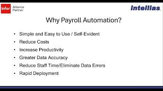 Simplify Infor Payroll Processing with Intellias Payroll Automation