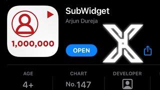 Giveaway iOS 16 Youtube Subscribers Count Lock Screen Widget 