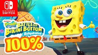 SpongeBob Battle for Bikini Bottom Rehydrated Switch - 100% Longplay Full Game Walkthrough Gameplay