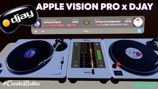 Testing Out Apple Vision Pro Djay App, It is awesome