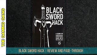 Black Sword Hack RPG | Review and Page-Through