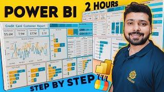 POWER BI Full PROJECT for Data Analysis with Practical Guide | End to End Power BI Dashboard Project