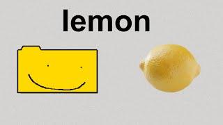 Ron eats a lemon