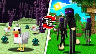 OS MOBS TROCARAM de LUGAR no MINECRAFT!