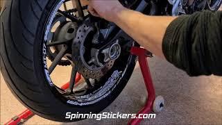 How to mount Standard Plus Rim Stickers from SpinningStickers