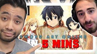 Sword Art Online IN 5 MINUTES | Gigguk Anime in Minutes - REACTION