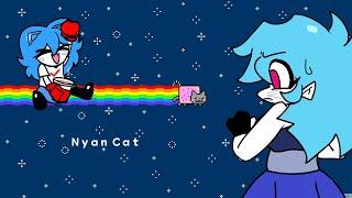 [FNF] Nyan Cat But Ski and Sky Blue Sing it ໒(◉ᴥ◉)७  ~