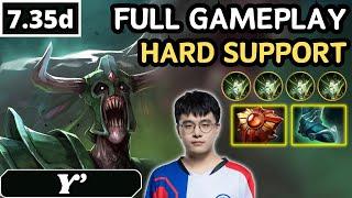 7.35d - Y' UNDYING Hard Support Gameplay - Dota 2 Full Match Gameplay
