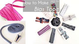 How to Make Bias Tape - Sew Only 2 Seams!