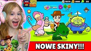 Zrobiłam *NOWE SKINY* TOY STORY x BRAWL STARS! - CHUDY REX DRACO, PASTERECZKA + KOSMITA! SKINERKI