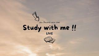 Study with me Live || Join Disocord server Voice chat 🪴