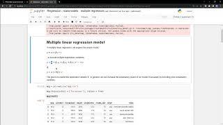 python - multiple regression with statsmodels