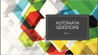 automata fix questions explained part 1