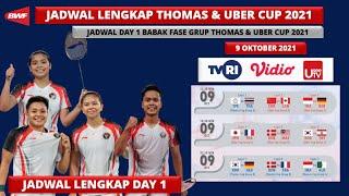 Jadwal Thomas & Uber Cup 2021 Day1: Indonesia vs Jerman | Badminton Thomas & Uber Cup 2020