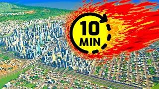 Cities Skylines, but a meteor strikes every 10 minutes!