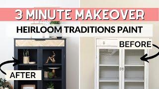 Heirloom Traditions All in One Paint Furniture Makeover | 3 Minute Makeover