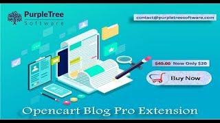 Opencart Blog Pro Extension by Purpletree software