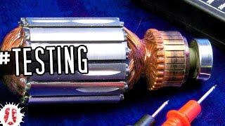 Broken Electric Motor? HOW TO Test If A Motor Armature With Commutator Is Damaged #ElectricMotor