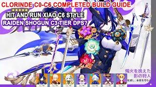 Clorinde C0-C6 Completed Build Guide : Hit and Run Xiao C6 Style | Raiden Shogun C3 Tier DPS?