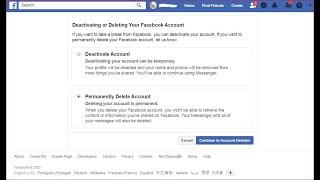 How to Delete Facebook Account Permanently on PC 2022