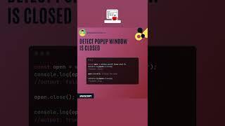Javascript, Detect Popup Window Is Closed #javascript