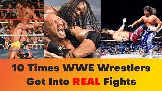 10 Times WWE Wrestlers Got Into REAL Fights