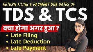 TDS & TCS Return filing Dates | TDS & TCS Payment Last Dates | How to file TDS Return