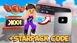 100K QNA SPECIAL | OPENING MY PLAY BUTTON + STAR PACK CODE