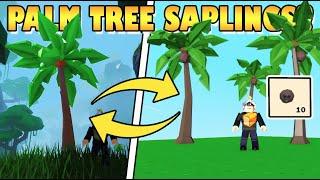 How to get PALM TREE SAPLINGS!! ROBLOX Islands/Skyblock