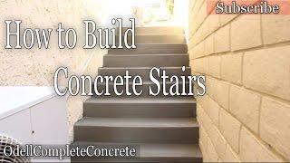 How to Build and Pour Concrete Stairs