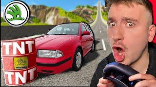 UDĚLAL JSEM CRASH TEST ŠKODOVEK ... (BeamNG)