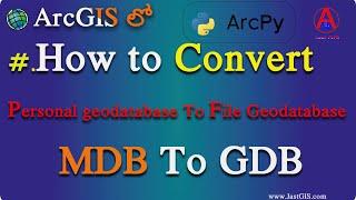 Convert MDB to GDB in ArcGIS|How to Convert mdb to gdb in ArcGIS|By JastGIS