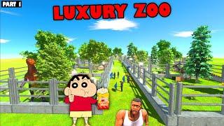 I Opened JURASSIC ZOO in Animal Revolt Battle Simulator with SHINCHAN and CHOP | Episode 1